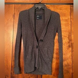 American Eagle XS Gray Button-Up Cardigan -2000s